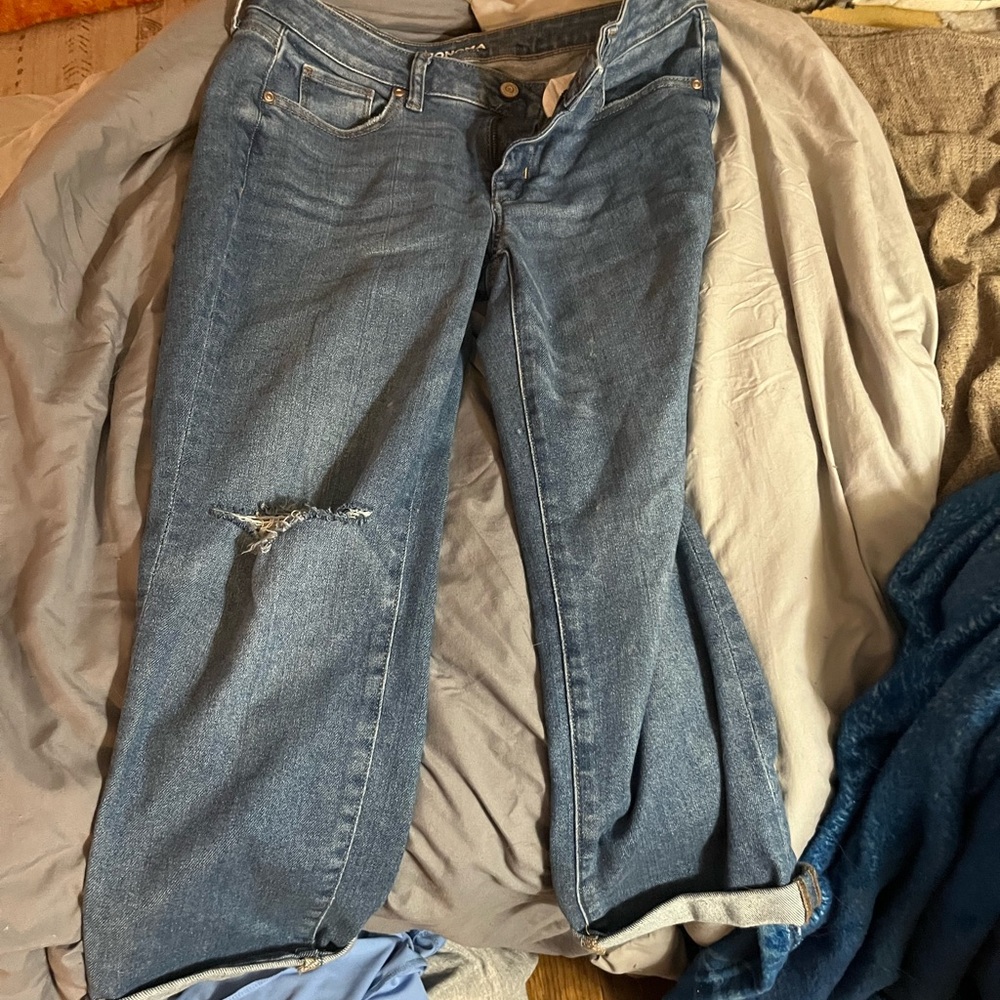 Sonoma Women's Blue Boyfriend Jeans